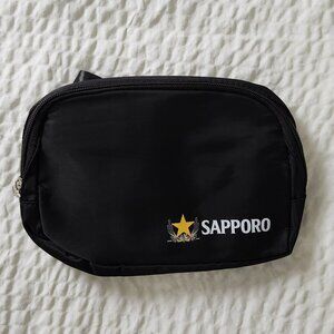SAPPORO Waist Bag BNIP Black Belt Bag One Size Fits Most Gold Star